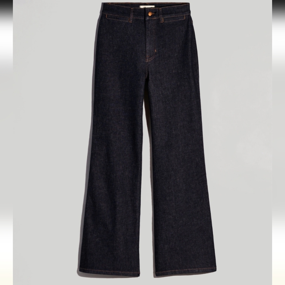 Madewell Dark Indigo Wide-Leg Jeans